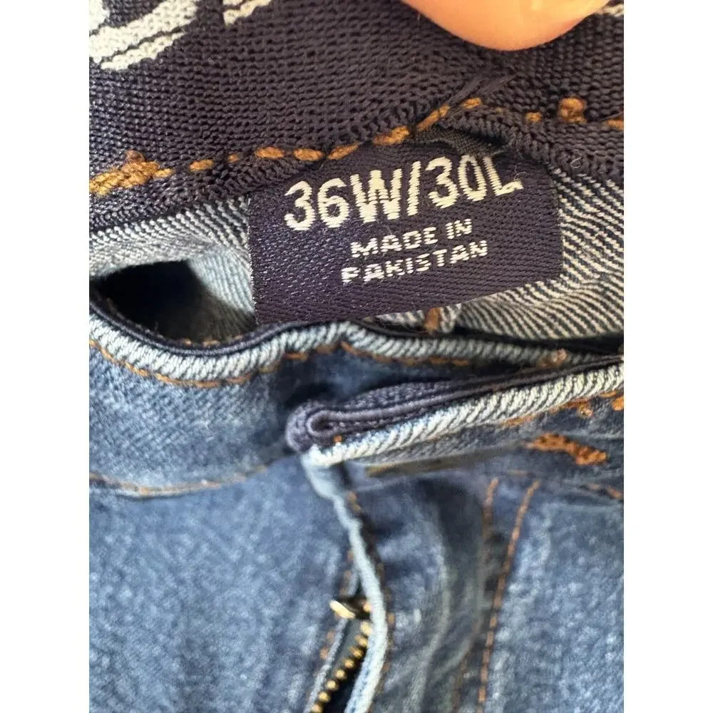 US Polo Mens Blue Jeans 36/30 Straight Fit